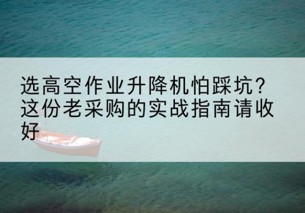 天山高空作业升降机厂家推荐-选高空作业升降机怕踩坑？这份老采购的实战指南请收好